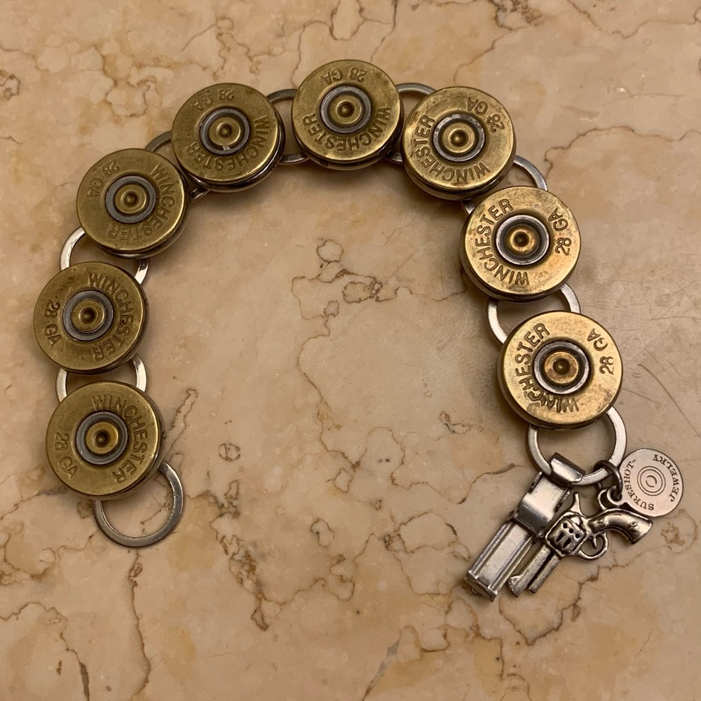 Unique bracelet made out of bullets